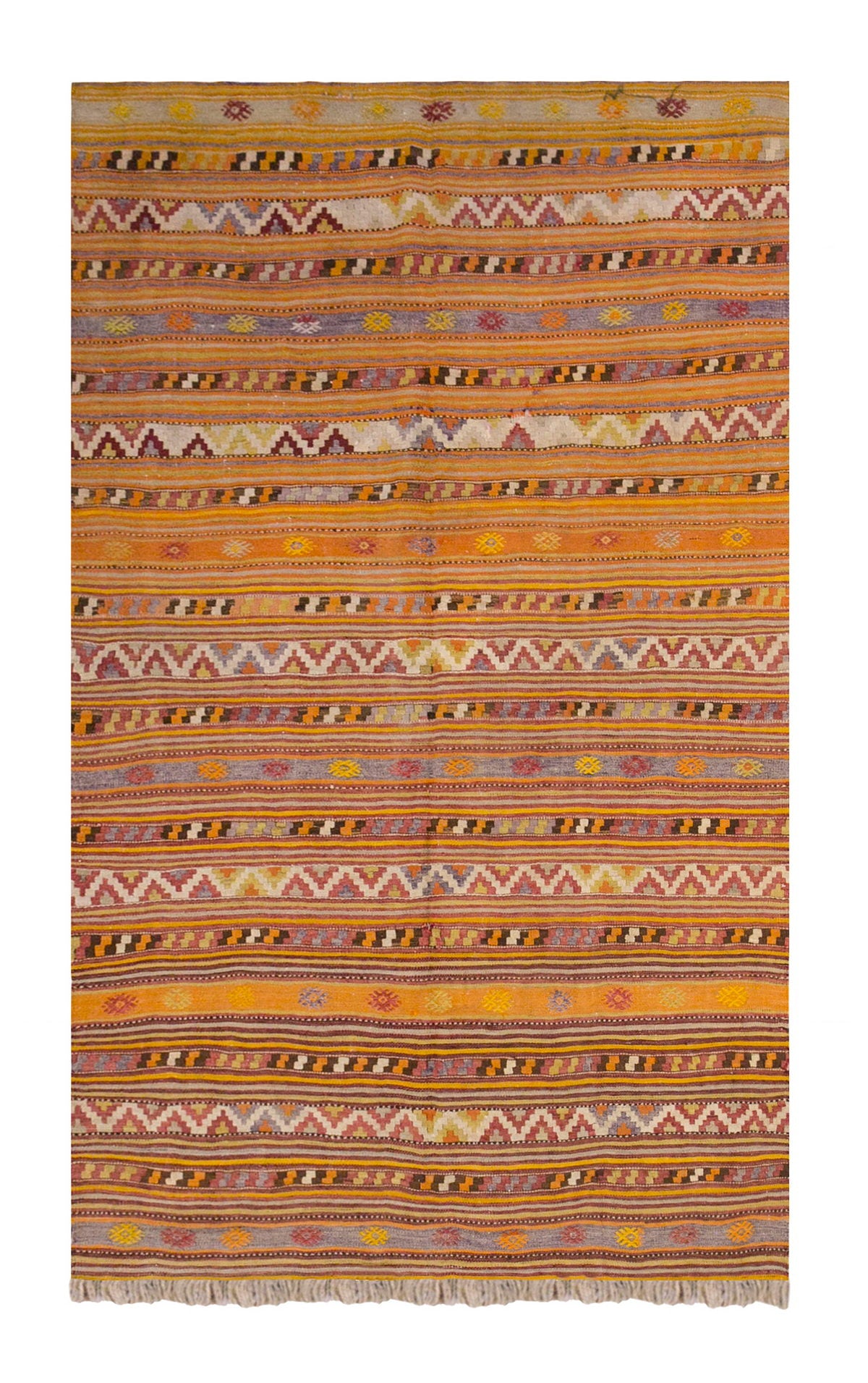 Vintage Turkish Rug, 4.10 x 8.2 ft, 149 x 250 cm