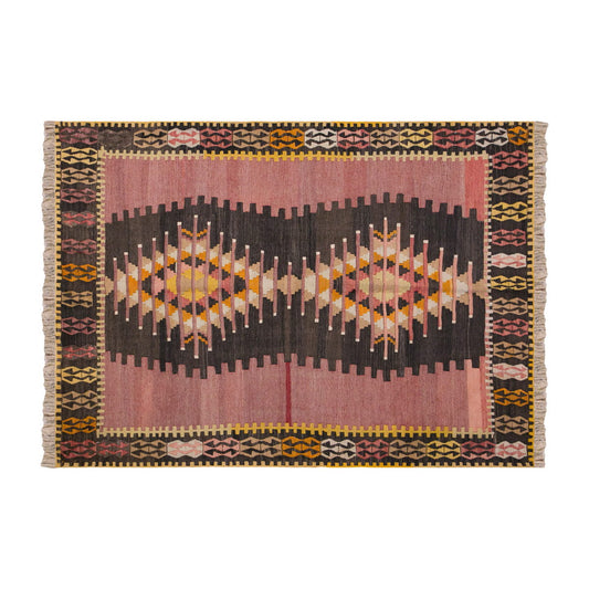 Vintage Turkish Rug, 4.11 x 6.5 ft Rug, 151 x 197 cm