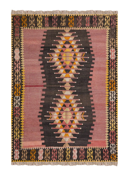 Vintage Turkish Rug, 4.11 x 6.5 ft Rug, 151 x 197 cm