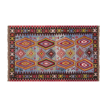 Vintage Turkish Rug, 4.11 x 7.6 ft, 150 x 231 cm