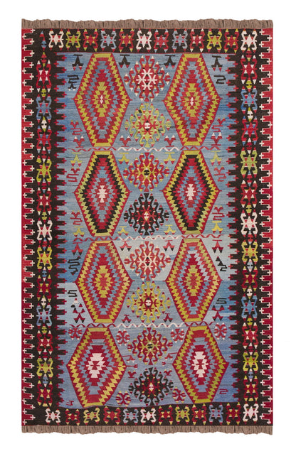 Vintage Turkish Rug, 4.11 x 7.6 ft, 150 x 231 cm