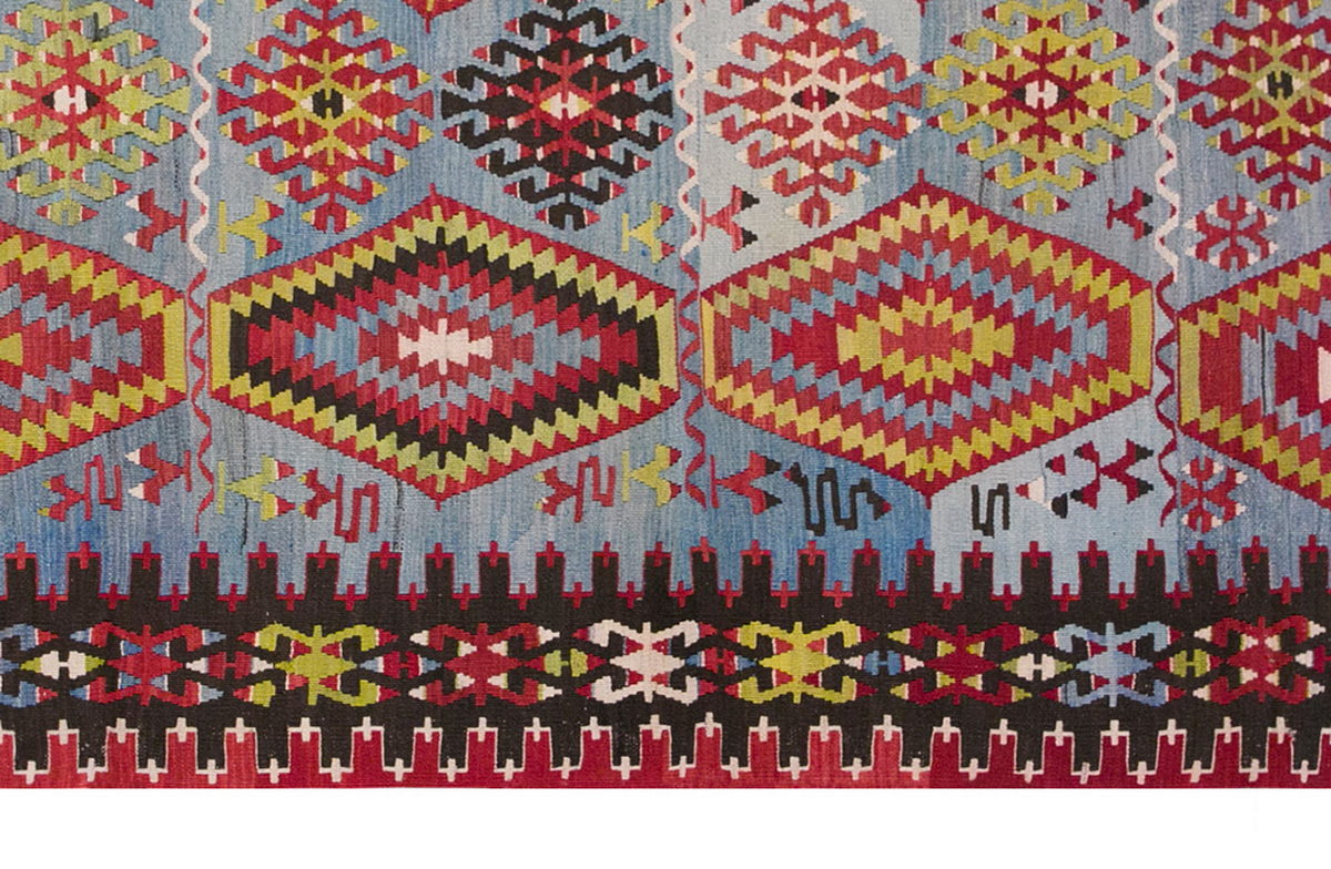Vintage Turkish Rug, 4.11 x 7.6 ft, 150 x 231 cm