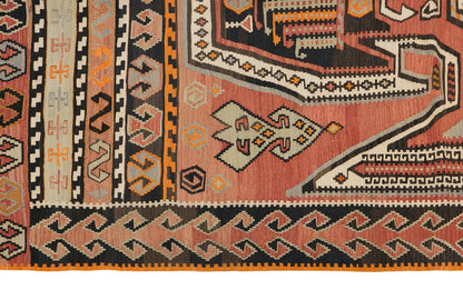 Vintage Turkish Rug, 4.11 x 8.6 ft, 150 x 260 cm