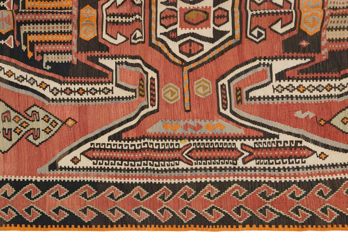 Vintage Turkish Rug, 4.11 x 8.6 ft, 150 x 260 cm