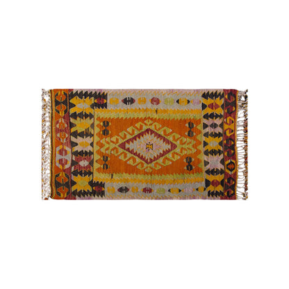 Vintage Turkish Rug, 4.2 x 2.4 ft Rug, 127 x 73 cm