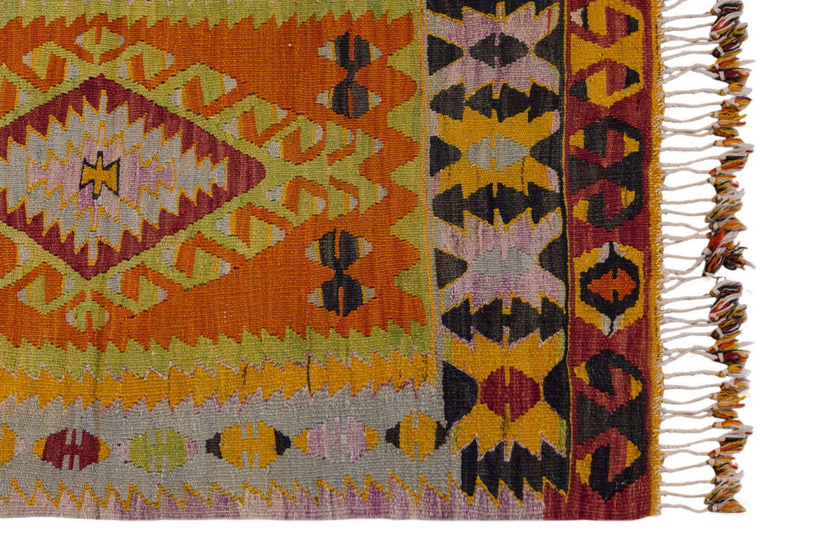 Vintage Turkish Rug, 4.2 x 2.4 ft Rug, 127 x 73 cm