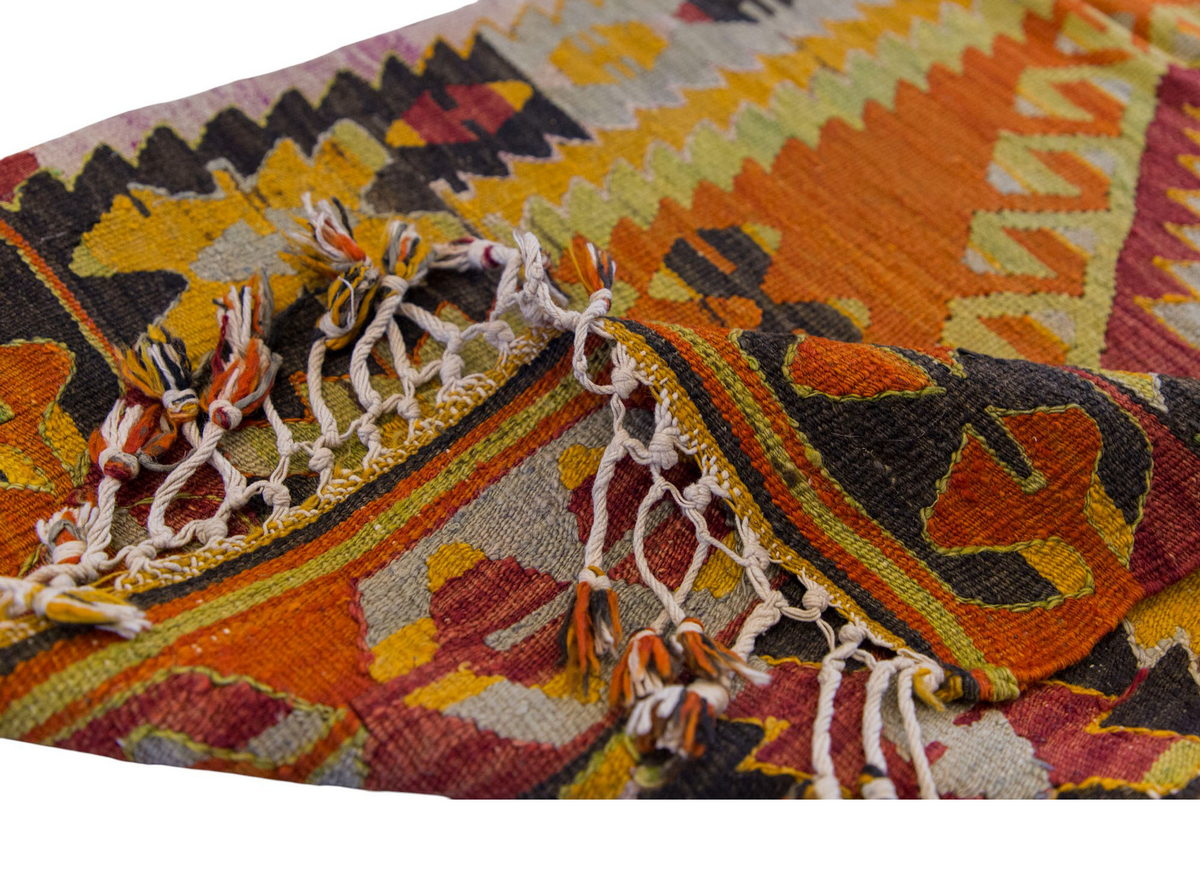 Vintage Turkish Rug, 4.2 x 2.4 ft Rug, 127 x 73 cm
