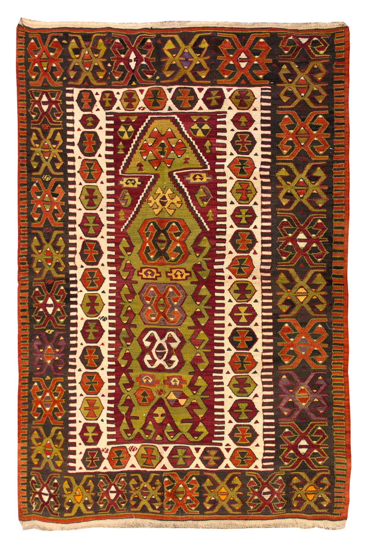 Vintage Turkish Rug, 4.2 x 5.1 ft Rug, 128 x 155 cm