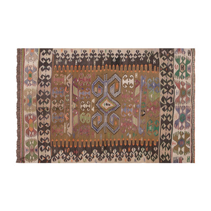 Vintage Turkish Rug, 4.2 x 5.9 ft Rug, Vintage Rug, 128 x 176 cm