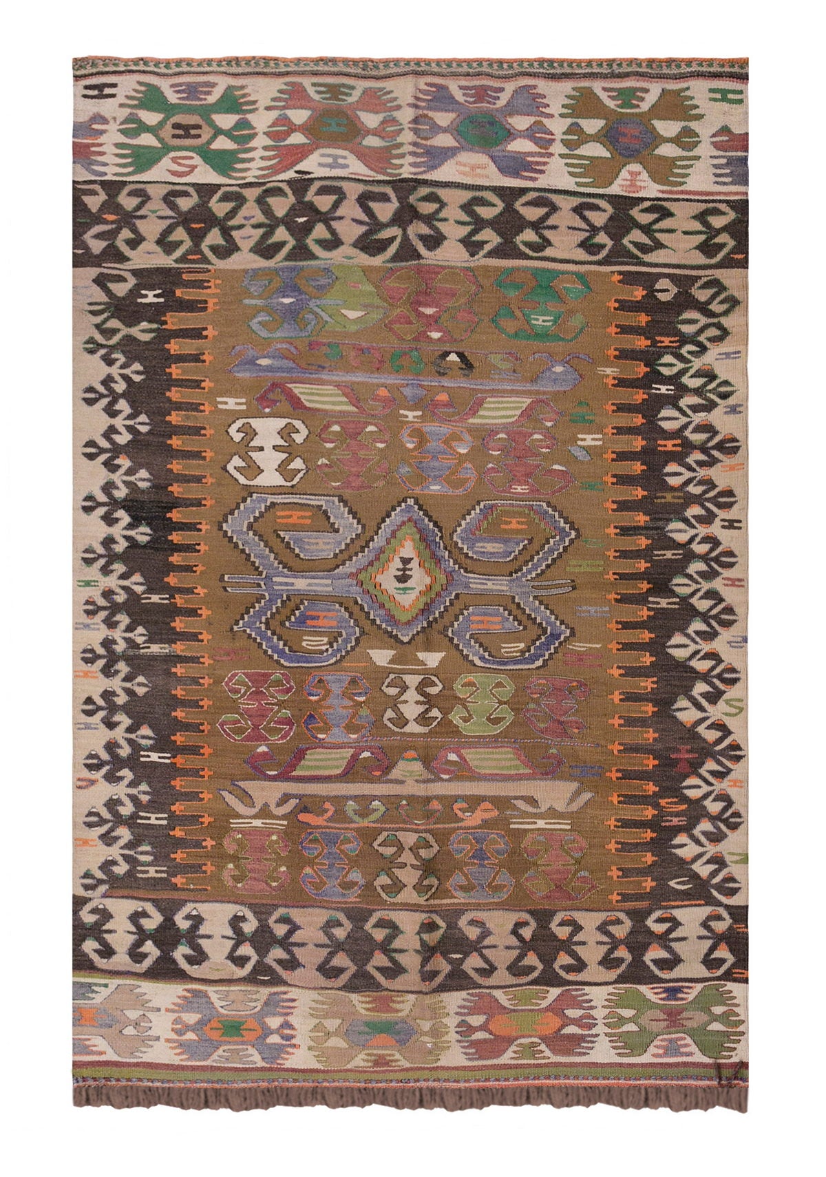 Vintage Turkish Rug, 4.2 x 5.9 ft Rug, Vintage Rug, 128 x 176 cm