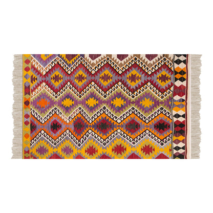 Vintage Turkish Rug, 4.2 x 6.11 ft Rug, 127 x 212 cm