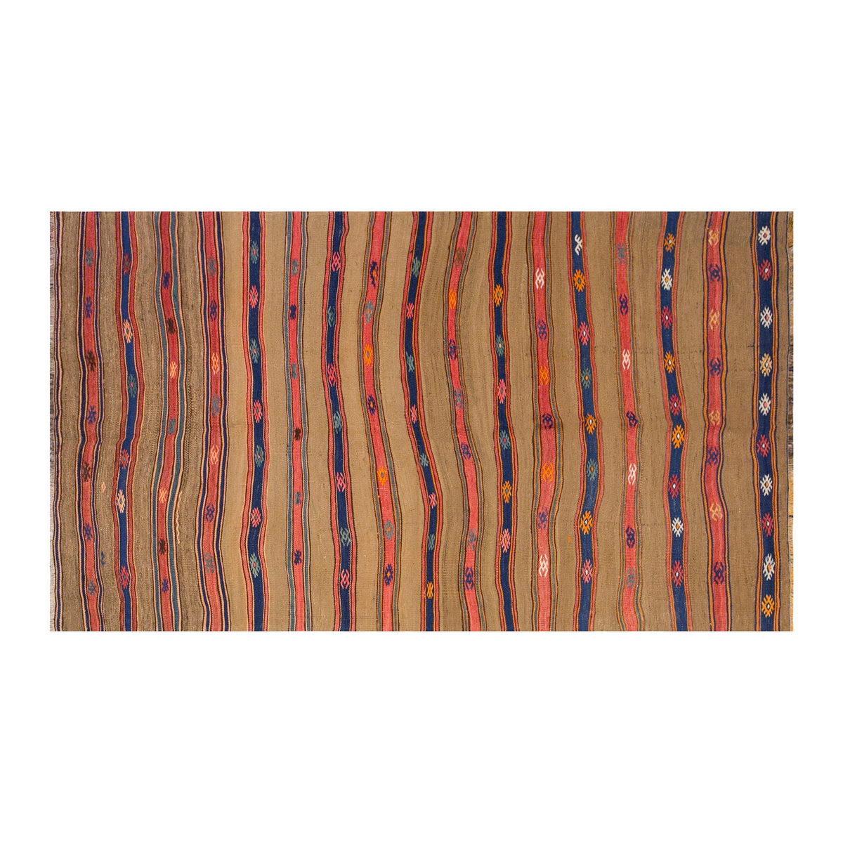 Vintage Turkish Rug, 4.2 x 7.10 ft Rug, 127 x 239 cm