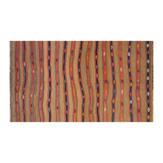 Vintage Turkish Rug, 4.2 x 7.10 ft Rug, 127 x 239 cm