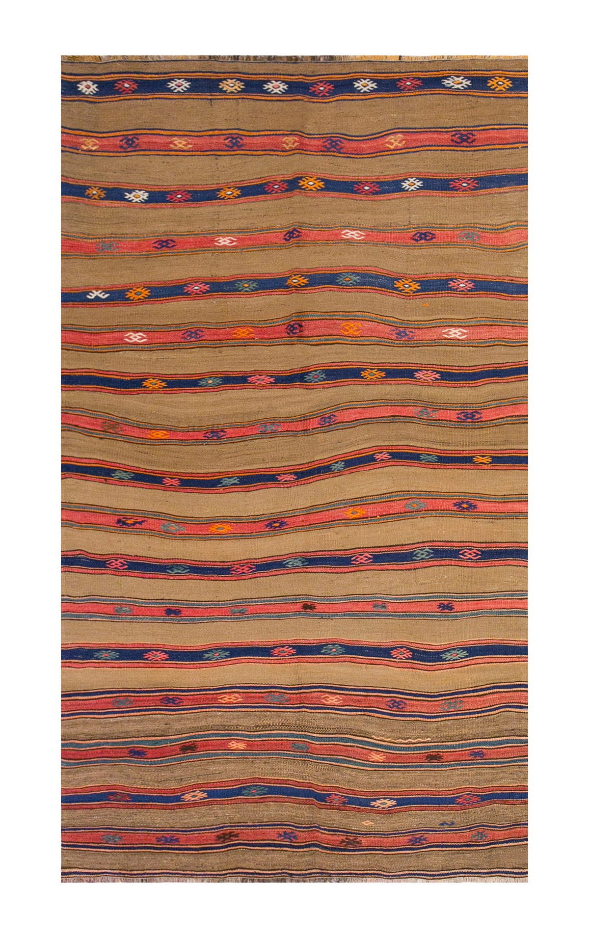 Vintage Turkish Rug, 4.2 x 7.10 ft Rug, 127 x 239 cm