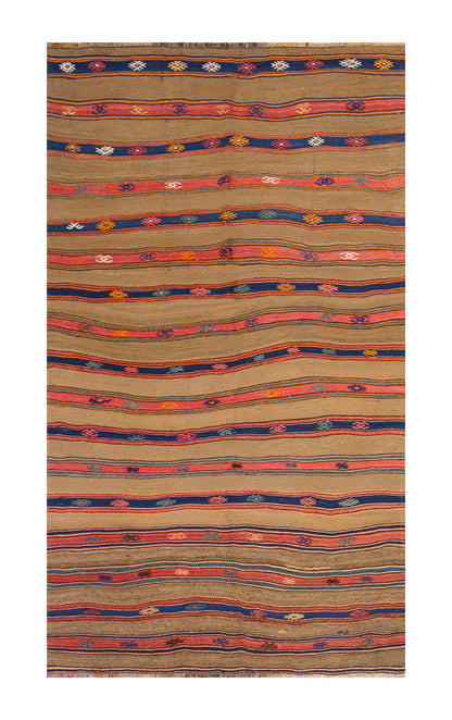 Vintage Turkish Rug, 4.2 x 7.10 ft Rug, 127 x 239 cm