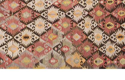 Vintage Turkish Rug, 4.2 x 8.5 ft, 128 x 258 cm