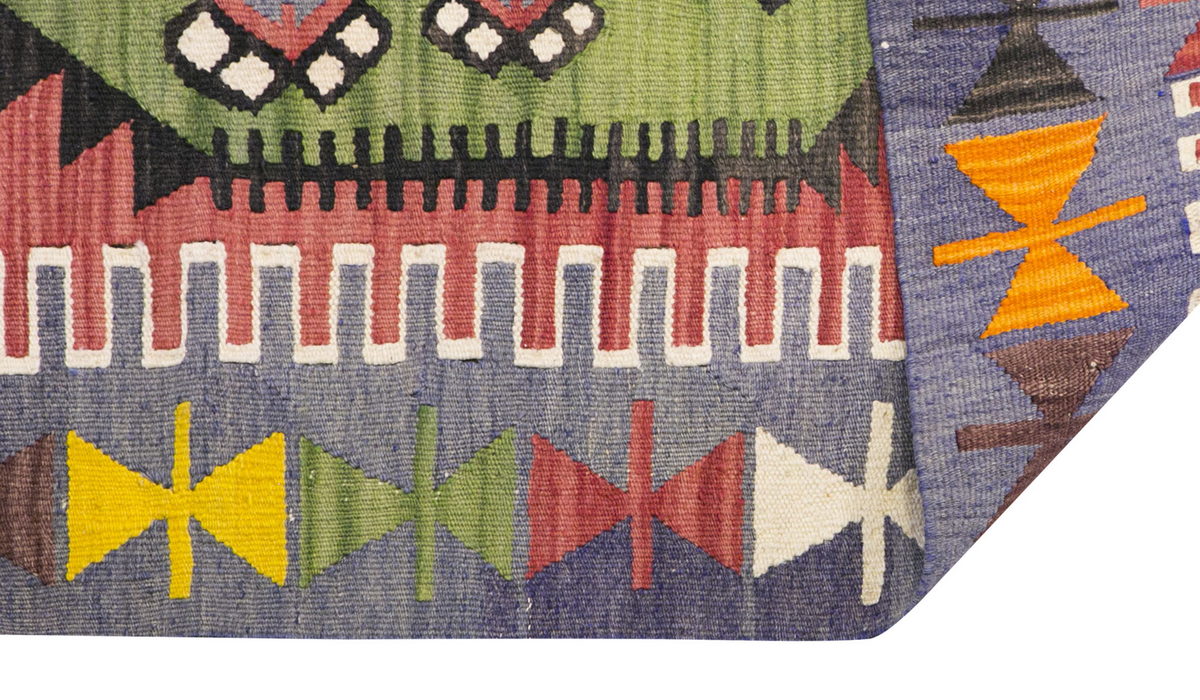 Vintage Turkish Rug, 4.3 x 2.9 ft Rug, 130 x 86 cm