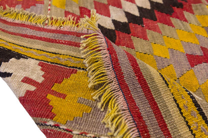 Vintage Turkish Rug, 4.3 x 3.4 ft, 130 x 104 cm