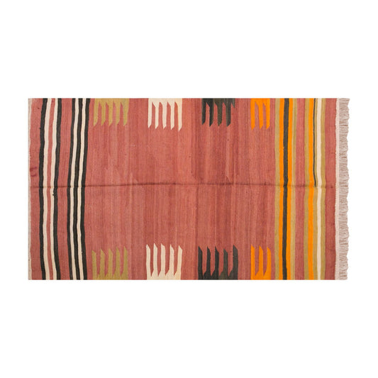 Vintage Turkish Rug, 4.3 x 6.4 ft Rug, 131 x 194 cm