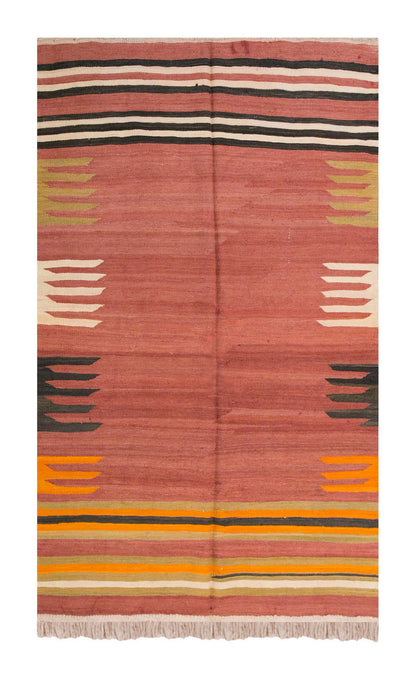 Vintage Turkish Rug, 4.3 x 6.4 ft Rug, 131 x 194 cm