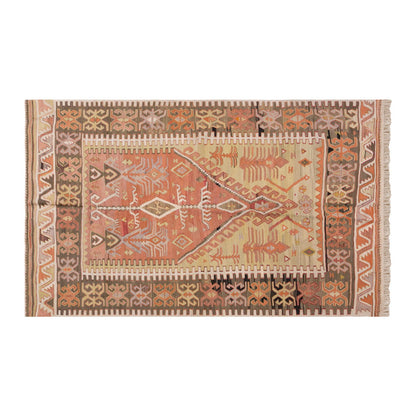 Vintage Turkish Rug, 4.3 x 6 ft, 132 x 183 cm