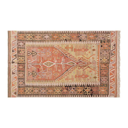 Vintage Turkish Rug, 4.3 x 6 ft, 132 x 183 cm