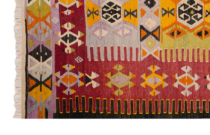 Vintage Turkish Rug, 4.3 x 7.10 ft Rug, 131 x 241 cm