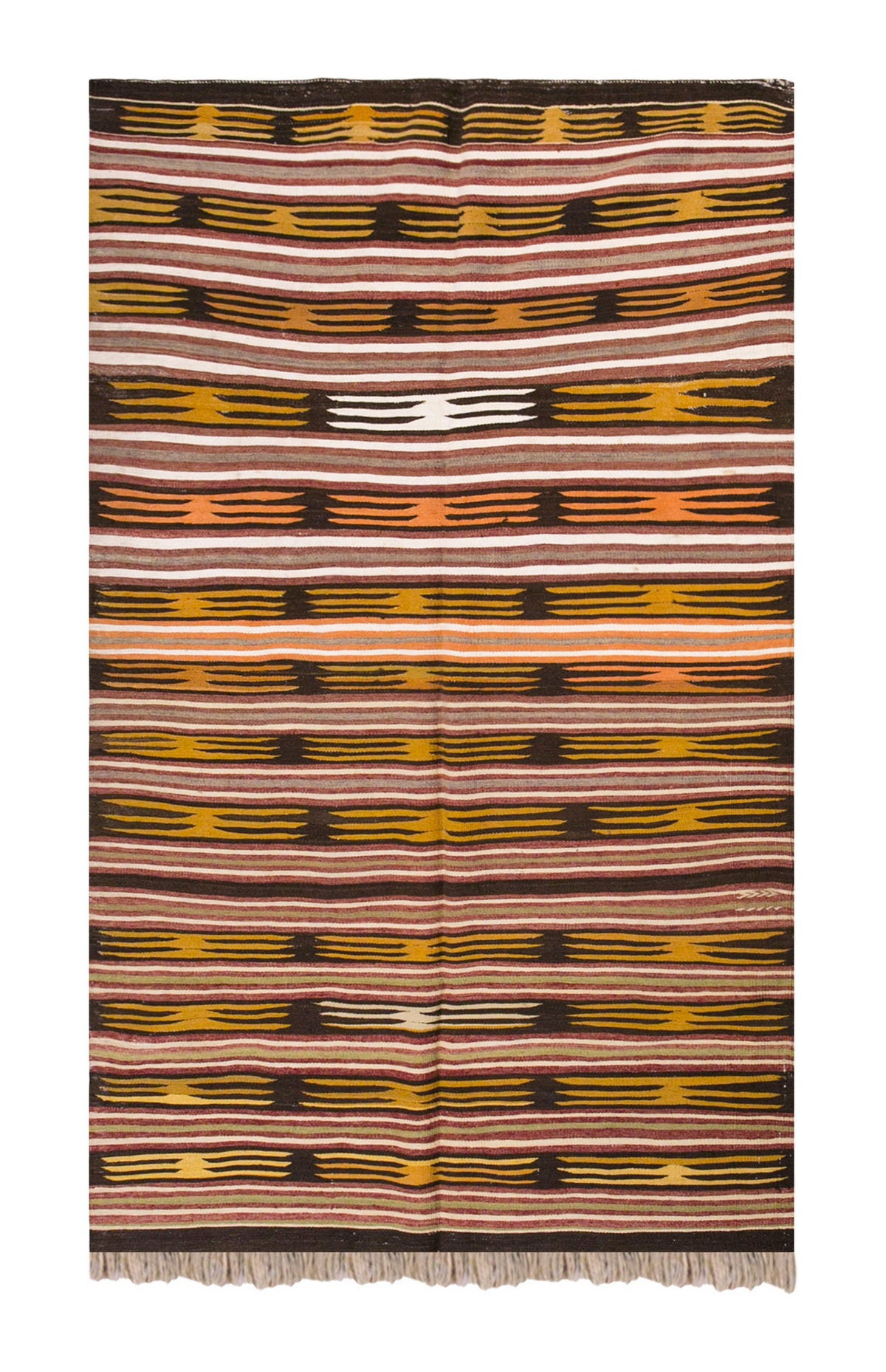 Vintage Turkish Rug, 4.3 x 7.3 ft Rug, 131 x 222 cm