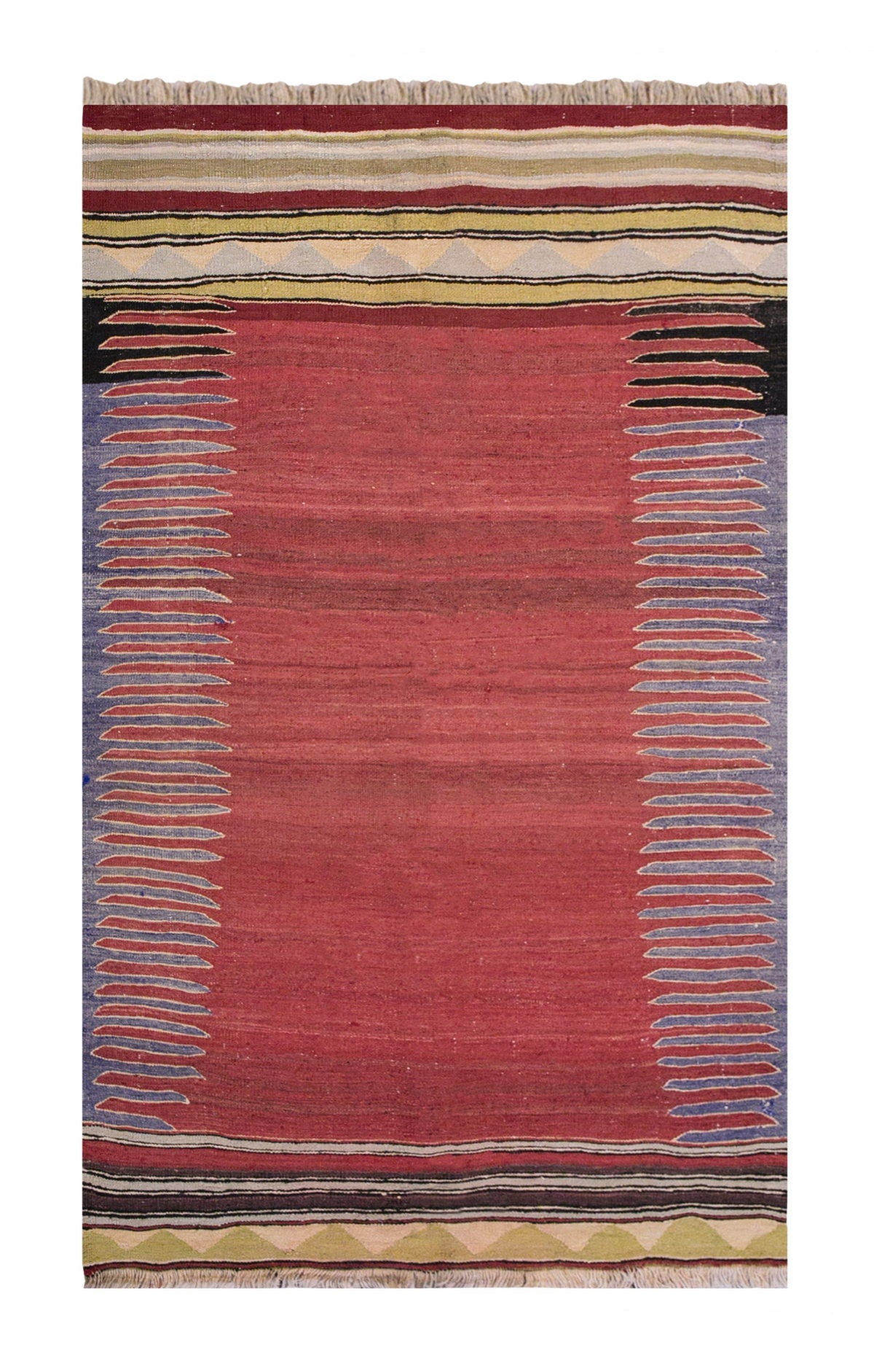 Vintage Turkish Rug, 4.3 x 7.4 ft Rug, 130 x 225 cm