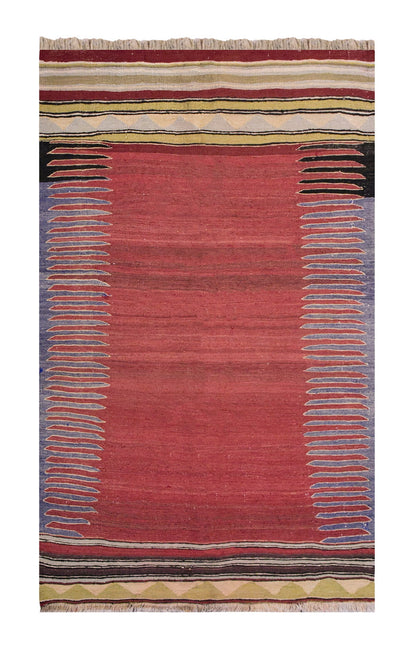 Vintage Turkish Rug, 4.3 x 7.4 ft Rug, 130 x 225 cm