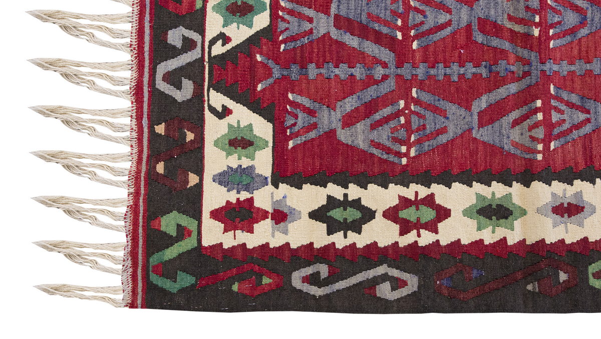 Vintage Turkish Rug, 4.4 x 3.2 ft Rug, 133 x 97 cm