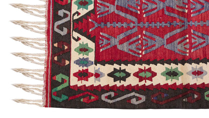 Vintage Turkish Rug, 4.4 x 3.2 ft Rug, 133 x 97 cm