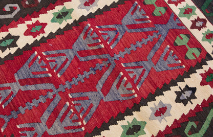 Vintage Turkish Rug, 4.4 x 3.2 ft Rug, 133 x 97 cm