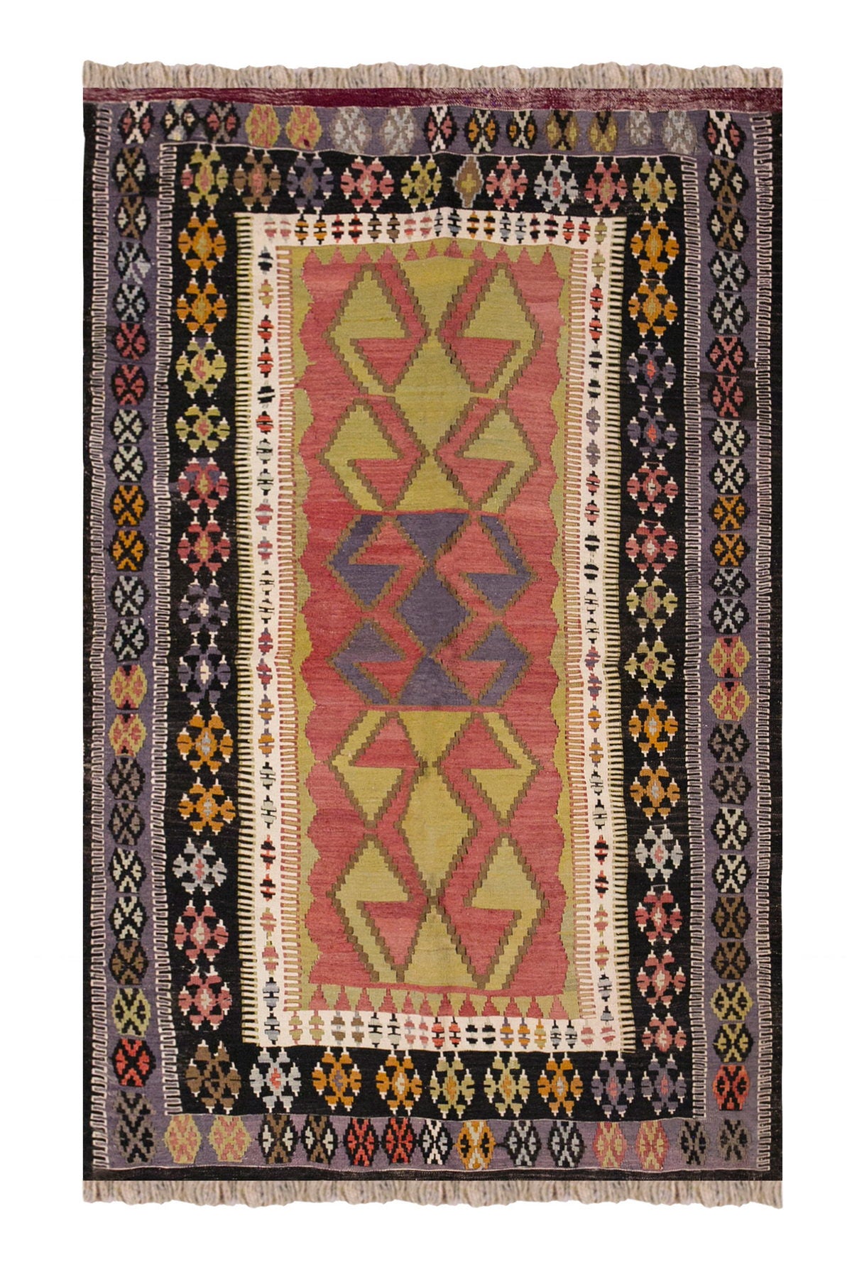 Vintage Turkish Rug, 4.4 x 5.10 ft Rug, 134 x 180 cm
