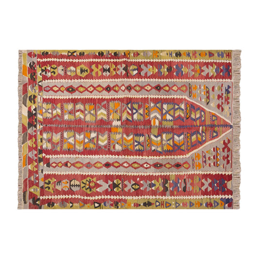 Vintage Turkish Rug, 4.4 x 5.4 ft, 133 x 165 cm