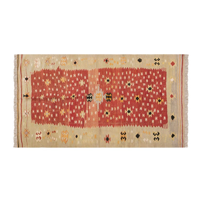 Vintage Turkish Rug, 4.4 x 7.1 ft, 133 x 216 cm