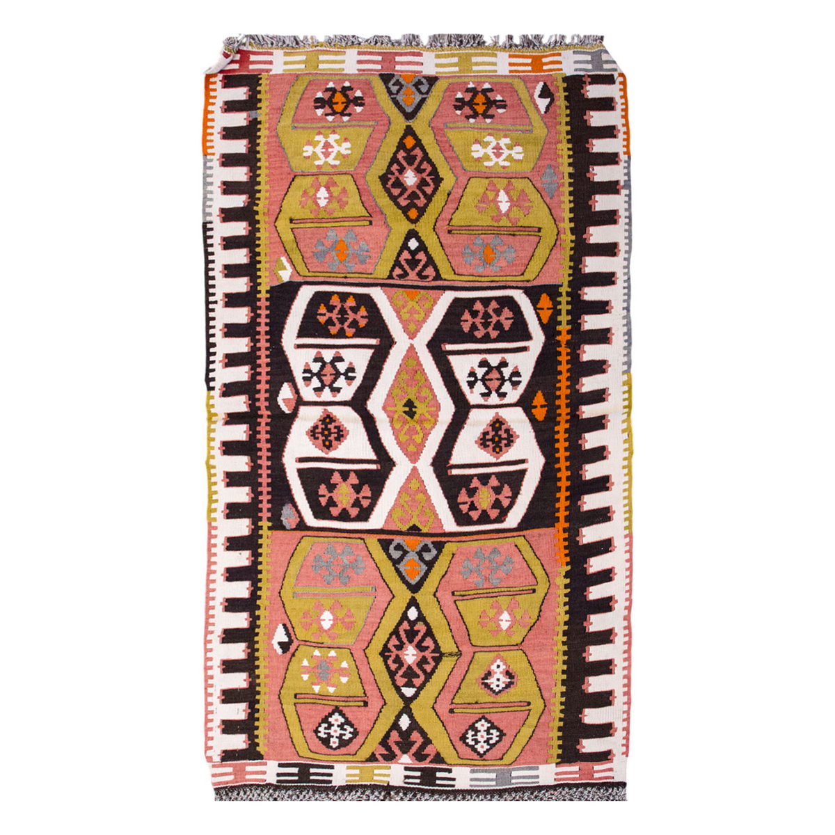 Vintage Turkish Rug, 4.5 x 2.5 ft, 136 x 76 cm