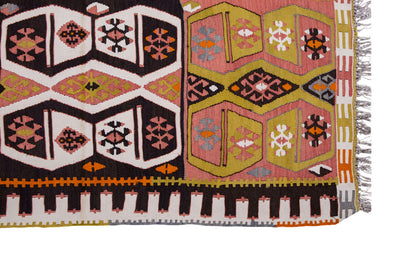 Vintage Turkish Rug, 4.5 x 2.5 ft, 136 x 76 cm