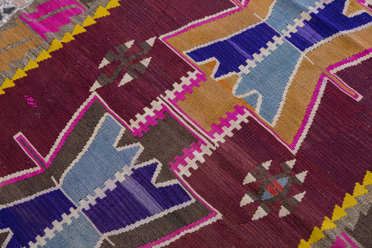 Vintage Turkish Rug, 4.5 x 3.1 ft, 135 x 96 cm