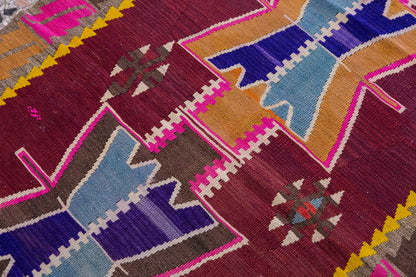 Vintage Turkish Rug, 4.5 x 3.1 ft, 135 x 96 cm