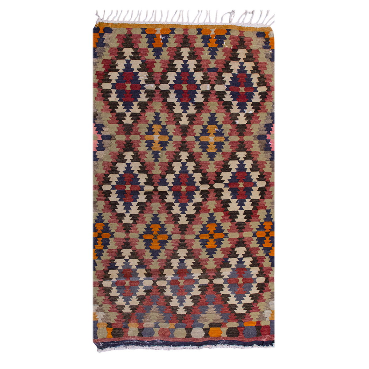 Vintage Turkish Rug, 4.5 x 3.1 ft Rug, 135 x 96 cm