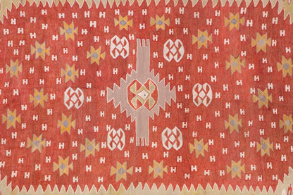 Vintage Turkish Rug, 4.5 x 6.1 ft Rug, 136 x 187 cm