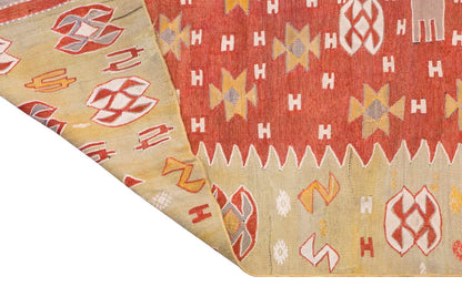 Vintage Turkish Rug, 4.5 x 6.1 ft Rug, 136 x 187 cm