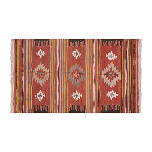 Vintage Turkish Rug, 4.5 x 7.4 ft, 136 x 226 cm