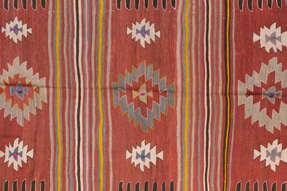 Vintage Turkish Rug, 4.5 x 7.4 ft, 136 x 226 cm