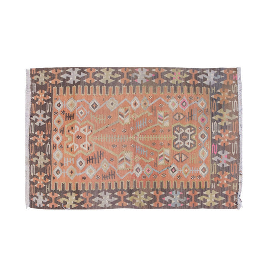 Vintage Turkish Rug, 4.6 x 2.10 ft Rug, 139 x 87 cm