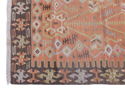 Vintage Turkish Rug, 4.6 x 2.10 ft Rug, 139 x 87 cm