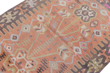 Vintage Turkish Rug, 4.6 x 2.10 ft Rug, 139 x 87 cm