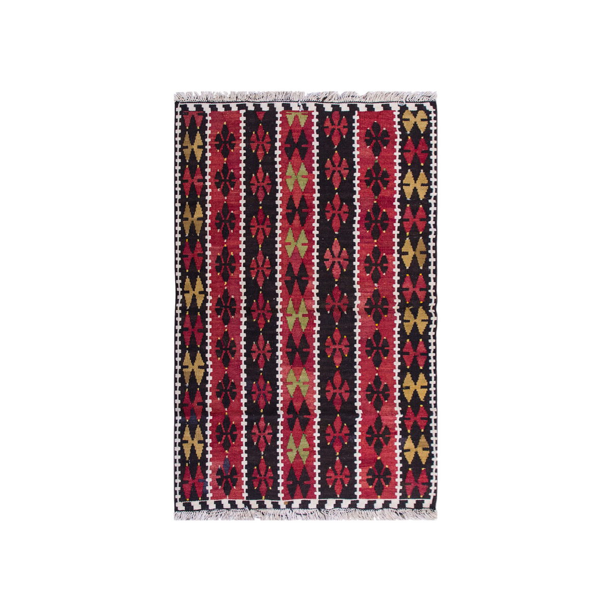 Vintage Turkish Rug, 4.6 x 2.11 ft, 138 x 90 cm