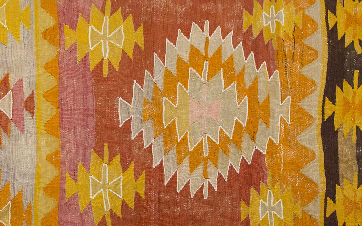 Vintage Turkish Rug, 4.6 x 3 ft Rug, 138 x 93 cm